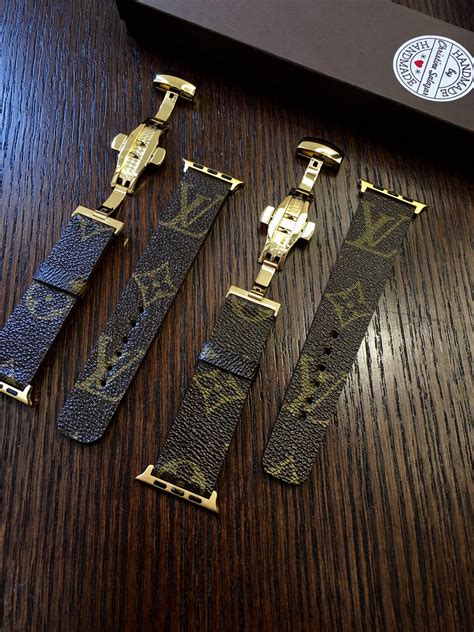 louis vuitton apple watch band black|repurposed lv apple watch band.